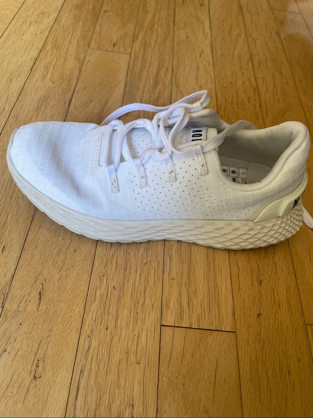 NOBULL Textured Heel White Trainer Sneakers | Cross Training Gym Shoes | - Picture 5 of 7